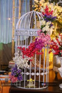 creative planner, wedding designer, fancy decorative cage