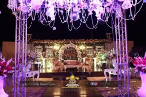 wedding stage decor, decor experts, elegant stage