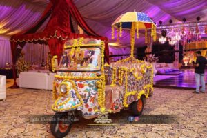 rickshaw decor, fancy rickshaw