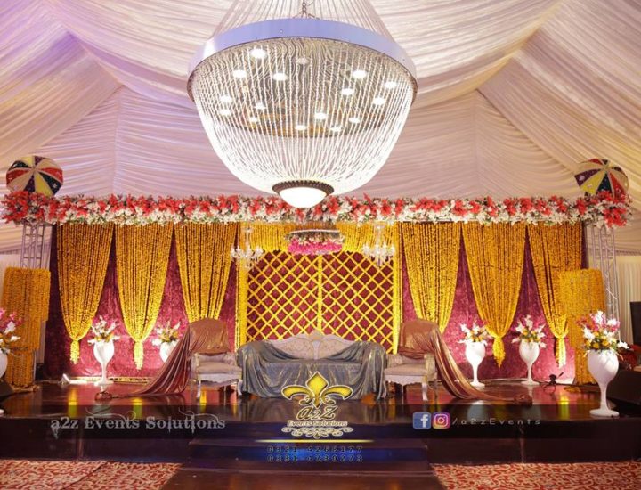 trending mehndi stage, stage decoration service providers