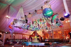mehndi event setup, hanging garden, wedding decorators