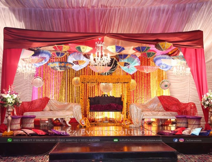 arabian stage, stages designers in lahore, mehndi stage, new themed stage