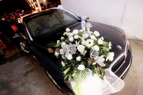 imported and fresh flowers decor, wedding car designers and decorators