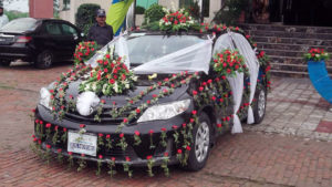 vip car decor, wedding car decorators