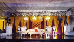 grand vip mehndi stage, fresh flowers decor expert