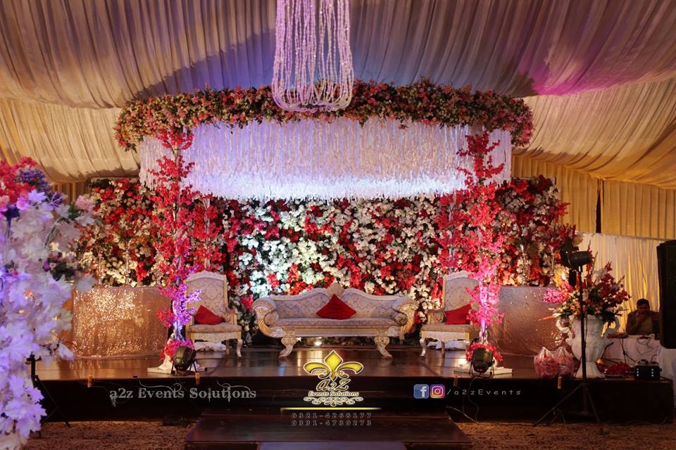 new stage, wedding stage, imported flowers, decor specialists