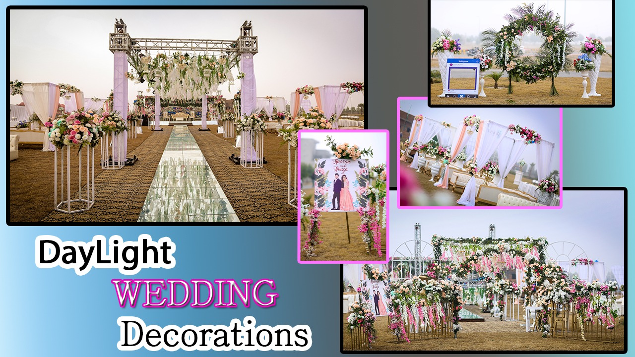 open air walima event, creative wedding planners and designers