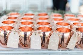 Moscow mule mug for wedding favors