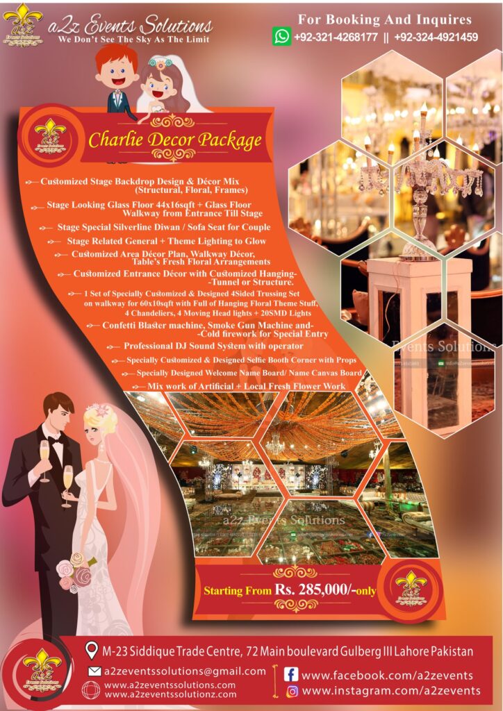 wedding packages by a2z event solutions
