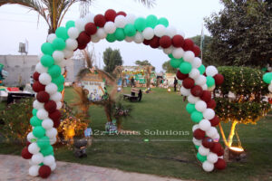 balloons arch, balloons decoration