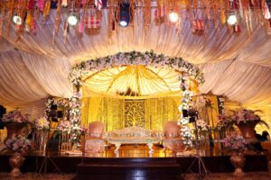 mehndi stage, wedding stage