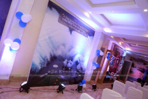hall decor, company event