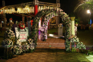 entrance decor, wedding planners