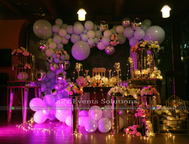 birthday backdrop, balloons decor