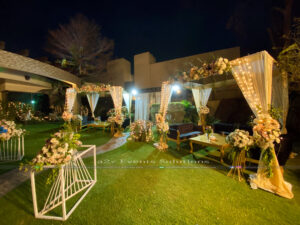 outdoor setup, catering company