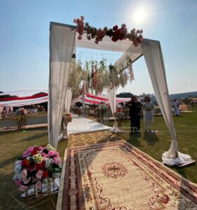entrance gazebo, western wedding