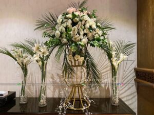 console table decor, imported flowers decor