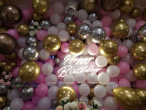 balloons decor, birthday organizer