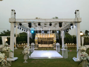 nikkah decor, white wedding