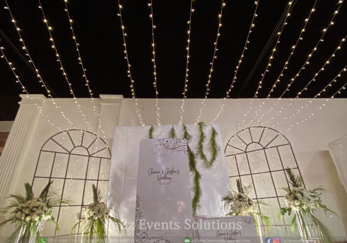 fairy lights decor, wedding designers
