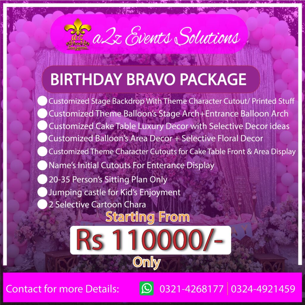 vip birthday decor, vip birthday decor packages , birthday decor packages, Luxury birthday decor prices , birthday decor cost in lahore