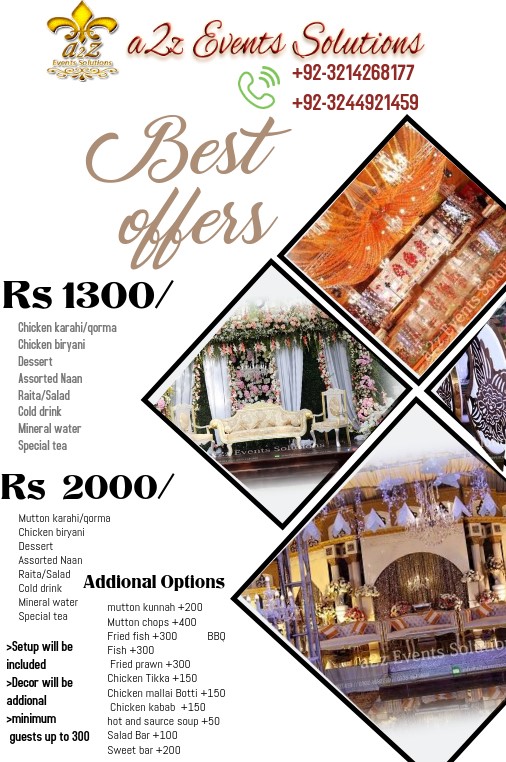 affordable wedding packages by a2z events
