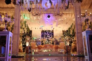 grand vip walima stage. stages designers in lahore