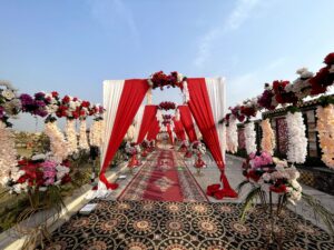 entrance decor, thematic wedding designers
