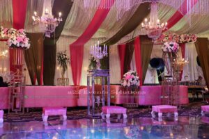 colored draping, mehndi lounges