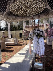 hanging garden, wedding designers