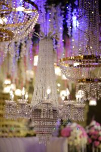 crystal decorations, walima decorators & planners
